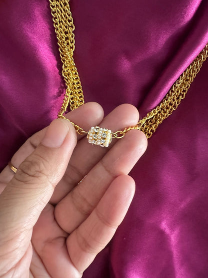 4 - layered polki necklace - Kalakari