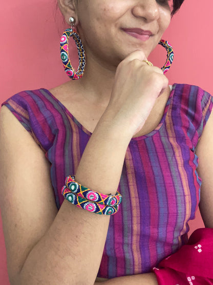 Rabari earrings and bangles