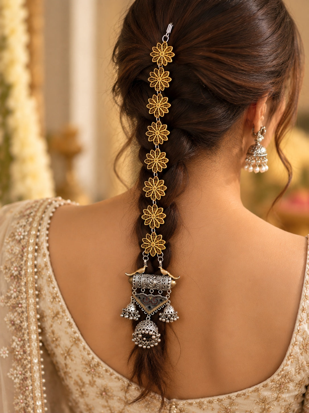 Dual toned parandi