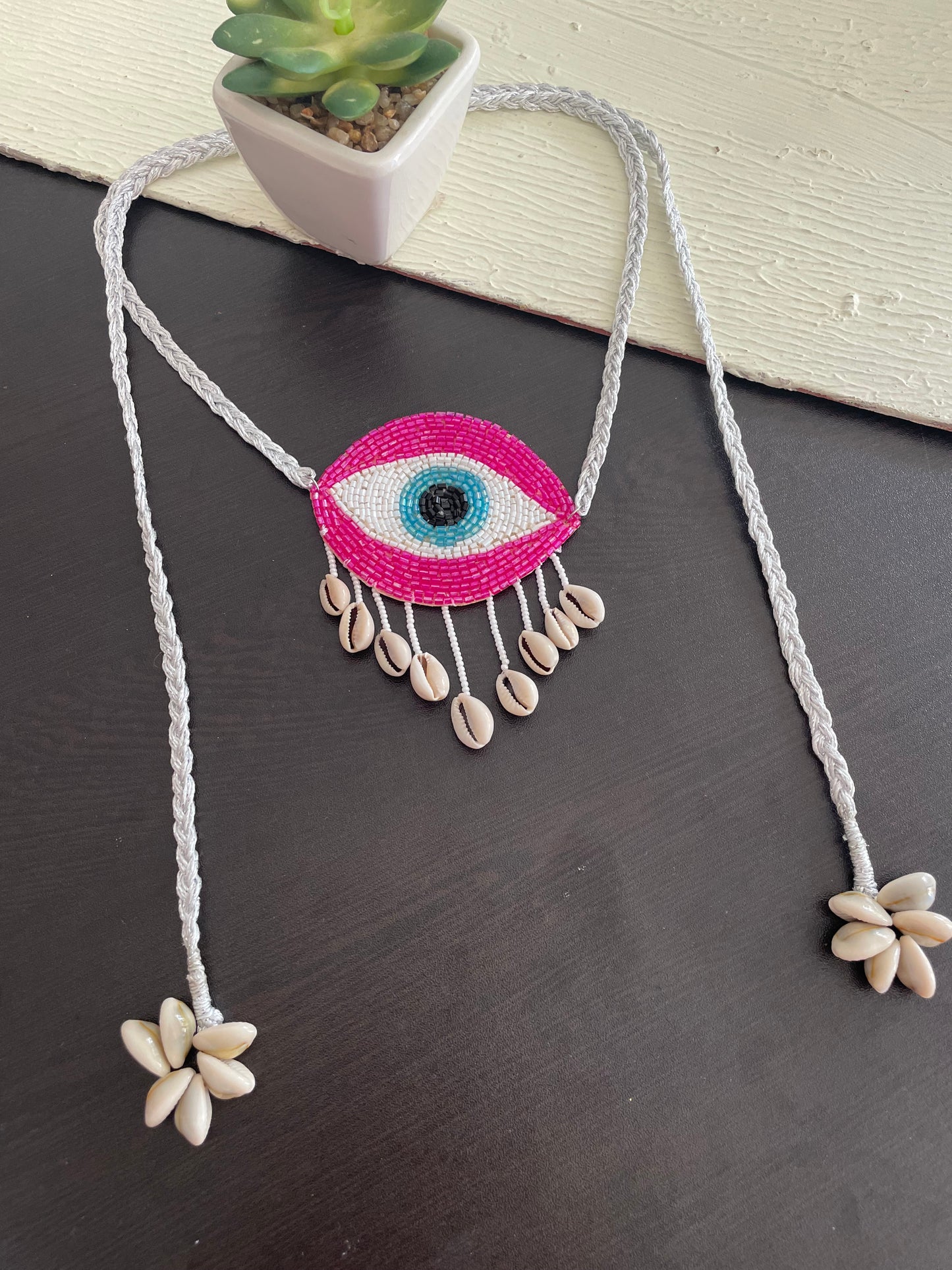 Evil eye necklace cum waistbelt