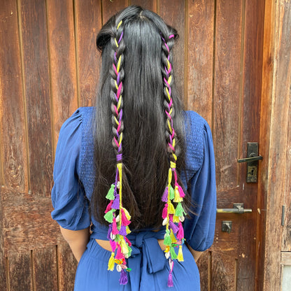 Set of 3 boho hair parandis