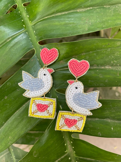 Love letter earrings