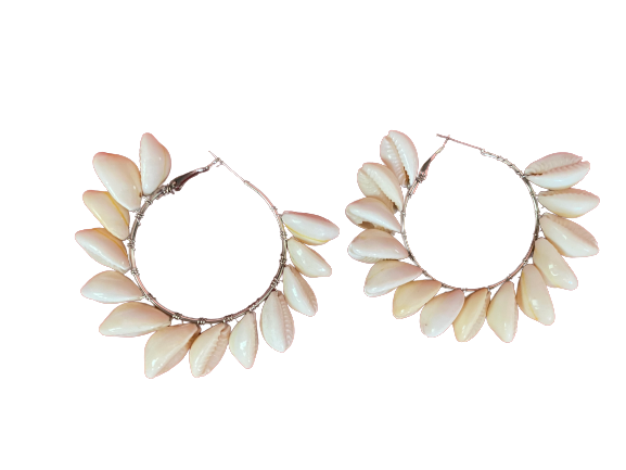 Boho shell hoops