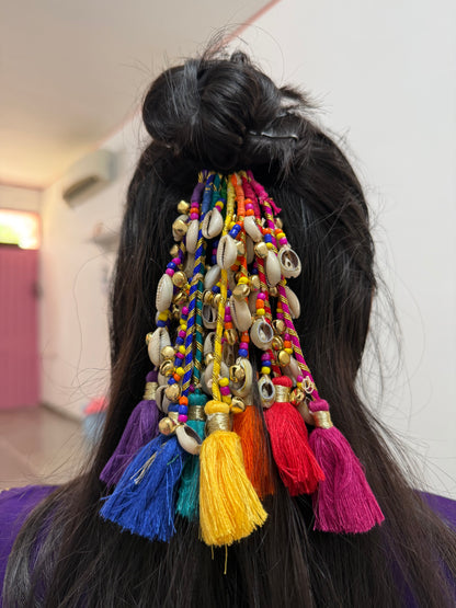 Rainbow hairtie