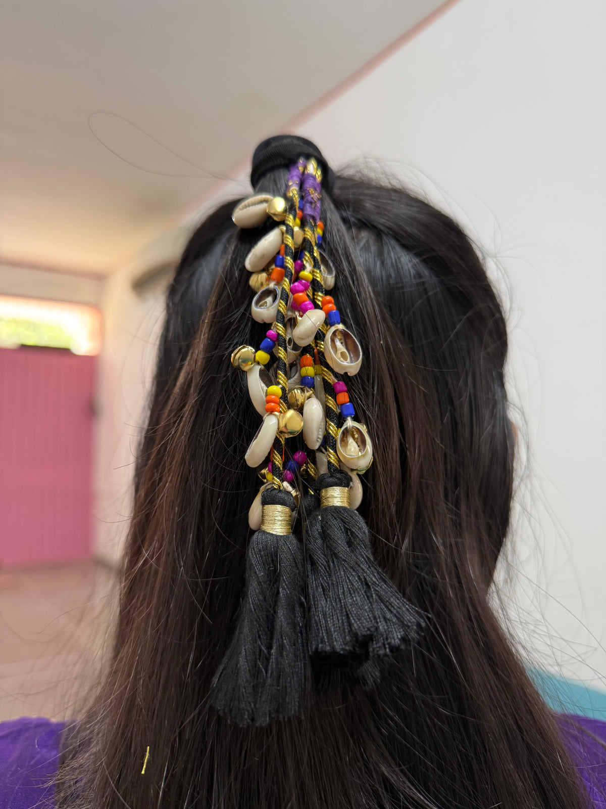 Boho shells hair accessory