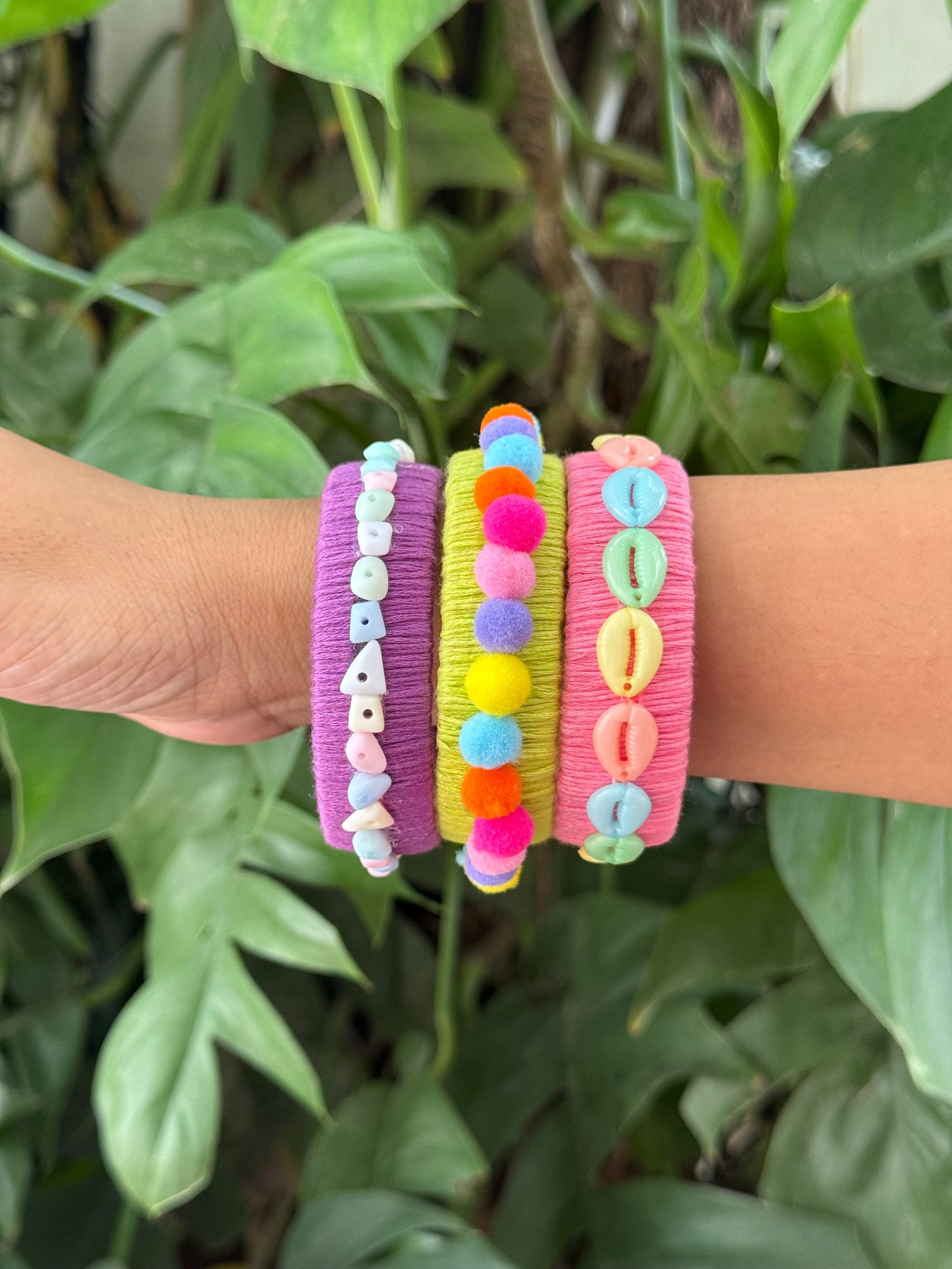 Set of 3 pastel bangles