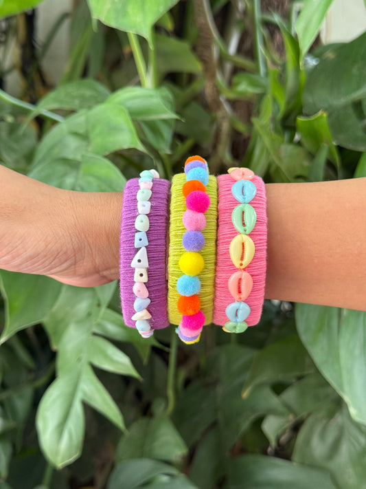 Set of 3 pastel bangles