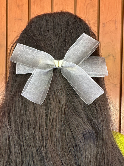 Ombre black hairbow