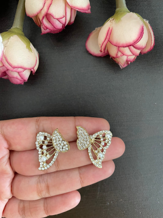 Butterfly statement studs