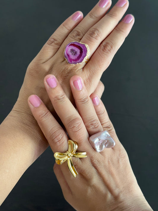 Combo of 3 statement rings
