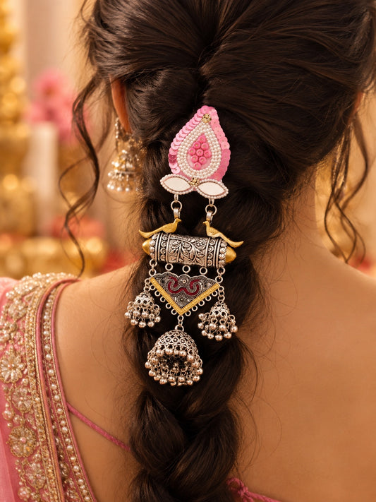 Pink saga hair accessory