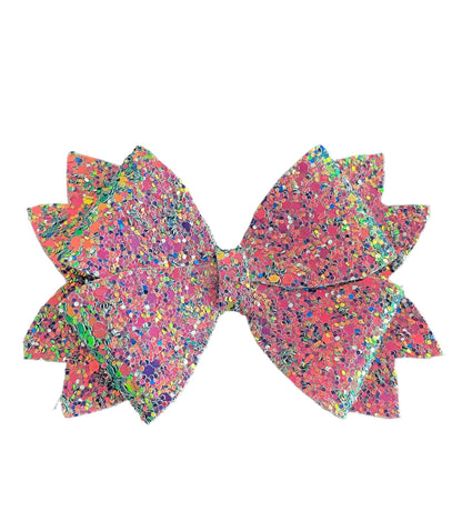 Glitter hair bow