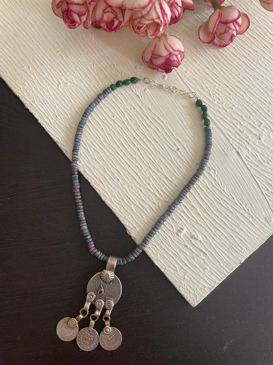 Afghani vintage necklace - Kalakari