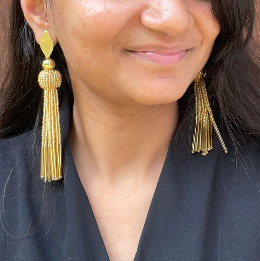 Alina long danglers - Kalakari