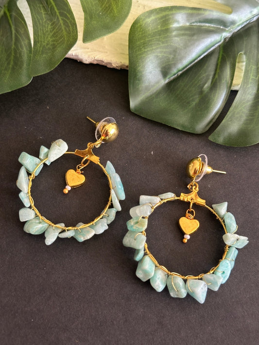 Amazonite danglers - Kalakari