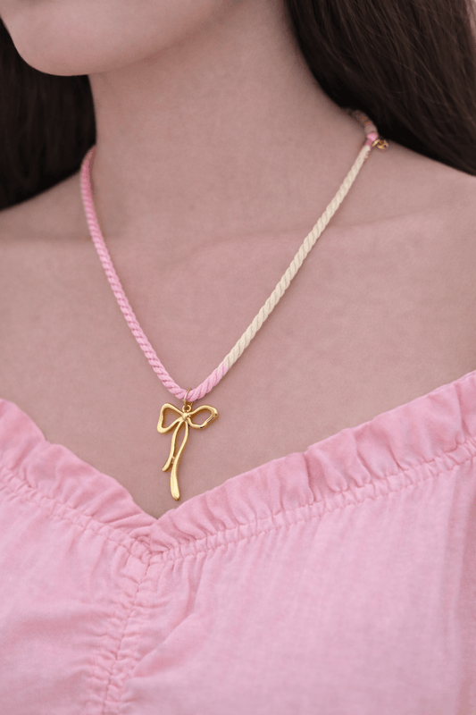 Boho bow necklace - Kalakari