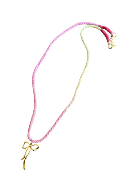 Boho bow necklace - Kalakari