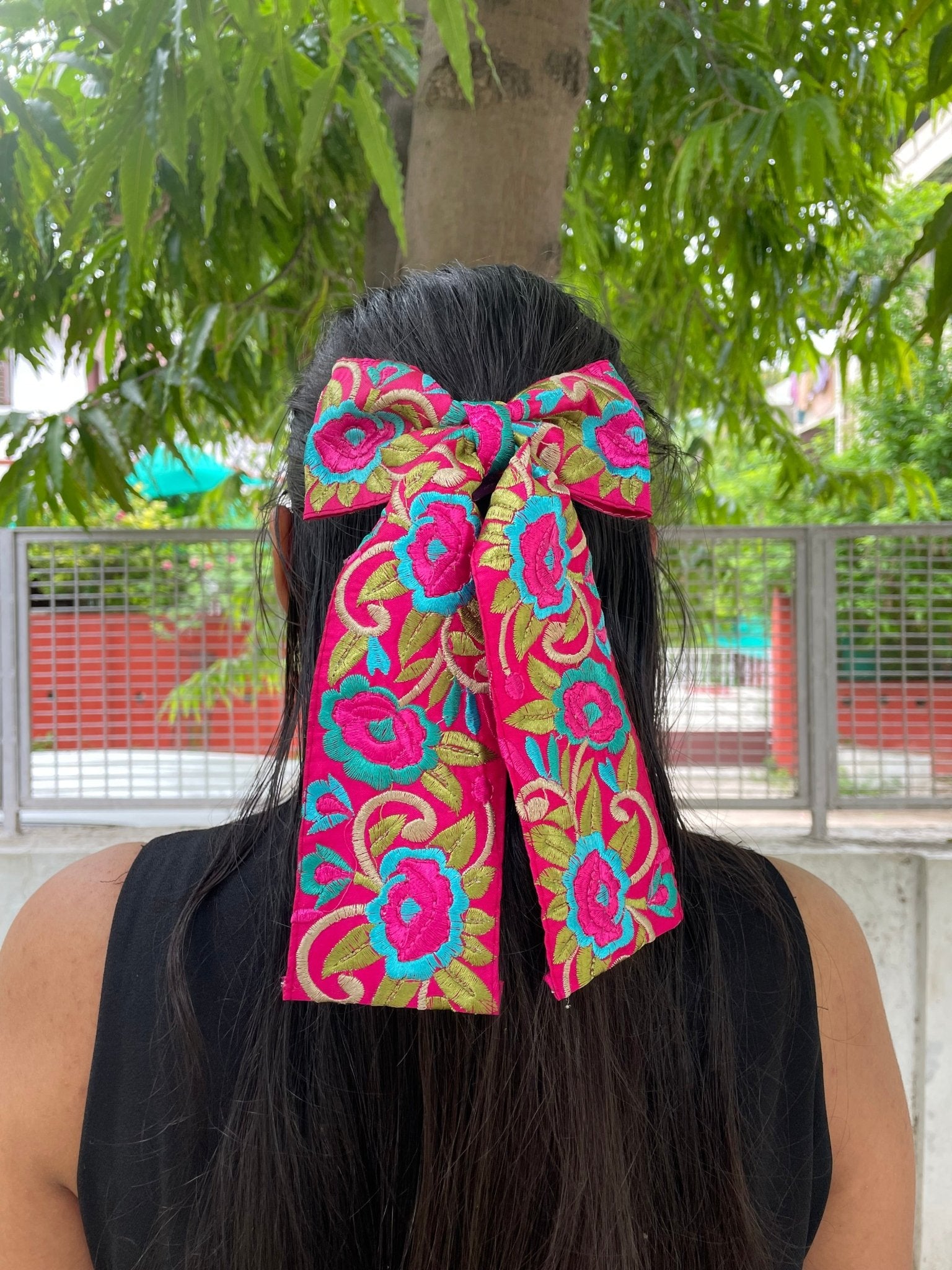 Boho hairbow and adjustable kada - Kalakari
