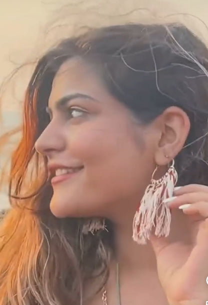 Boho macrame hoops - Kalakari