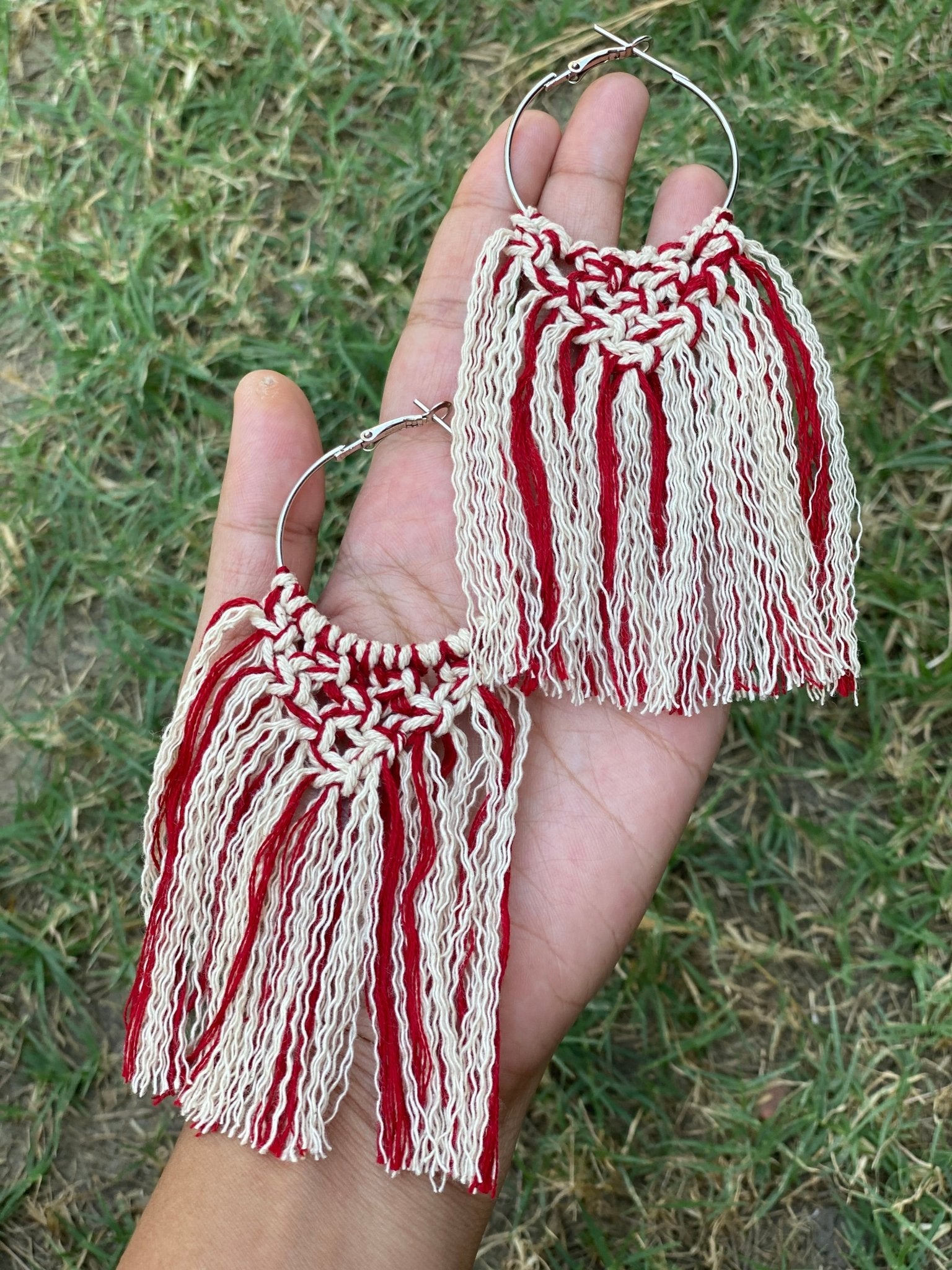 Boho macrame hoops - Kalakari