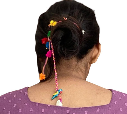 Boho parrot hair accessory - Kalakari