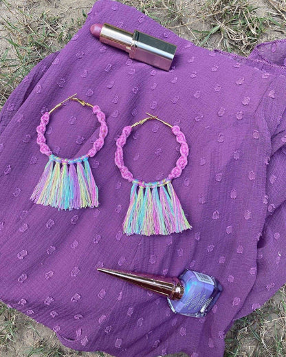 Boho pastel hoops - Kalakari