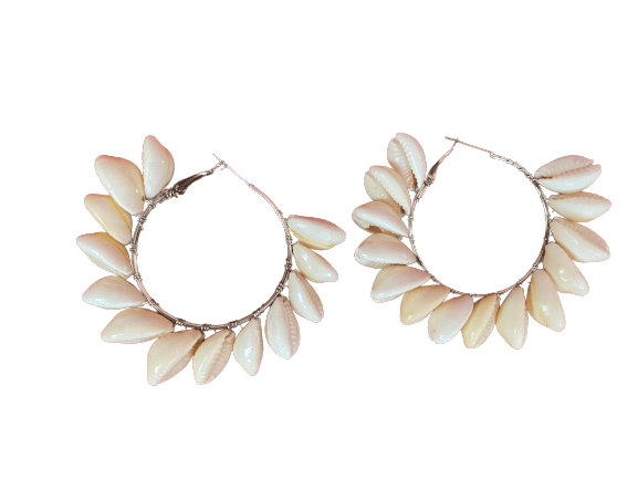 Boho shell hoops - Kalakari