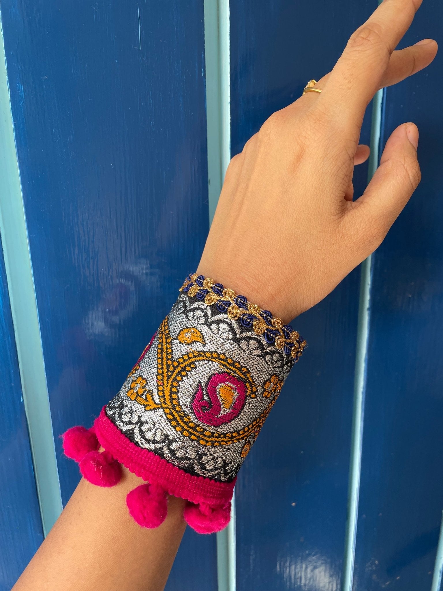 Chanderi adjustable kada - Kalakari