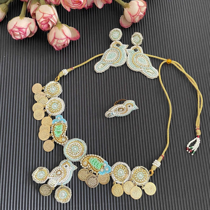Chidiya necklace set - Kalakari