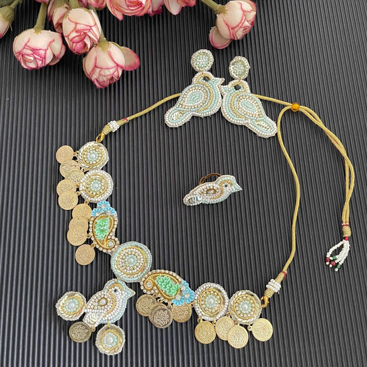 Chidiya necklace set - Kalakari