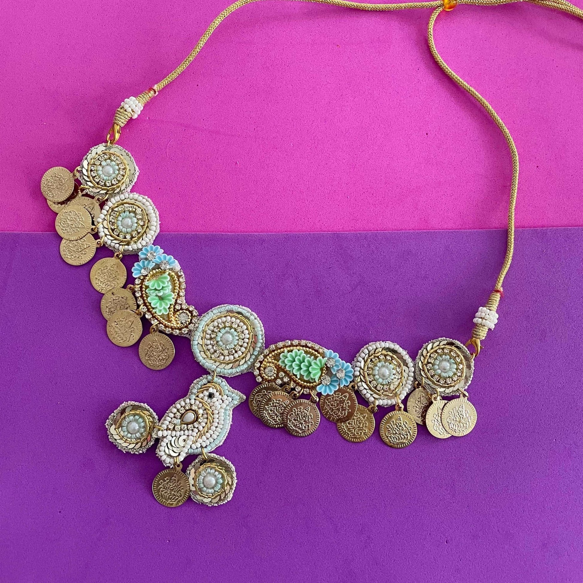 Chidiya necklace set - Kalakari
