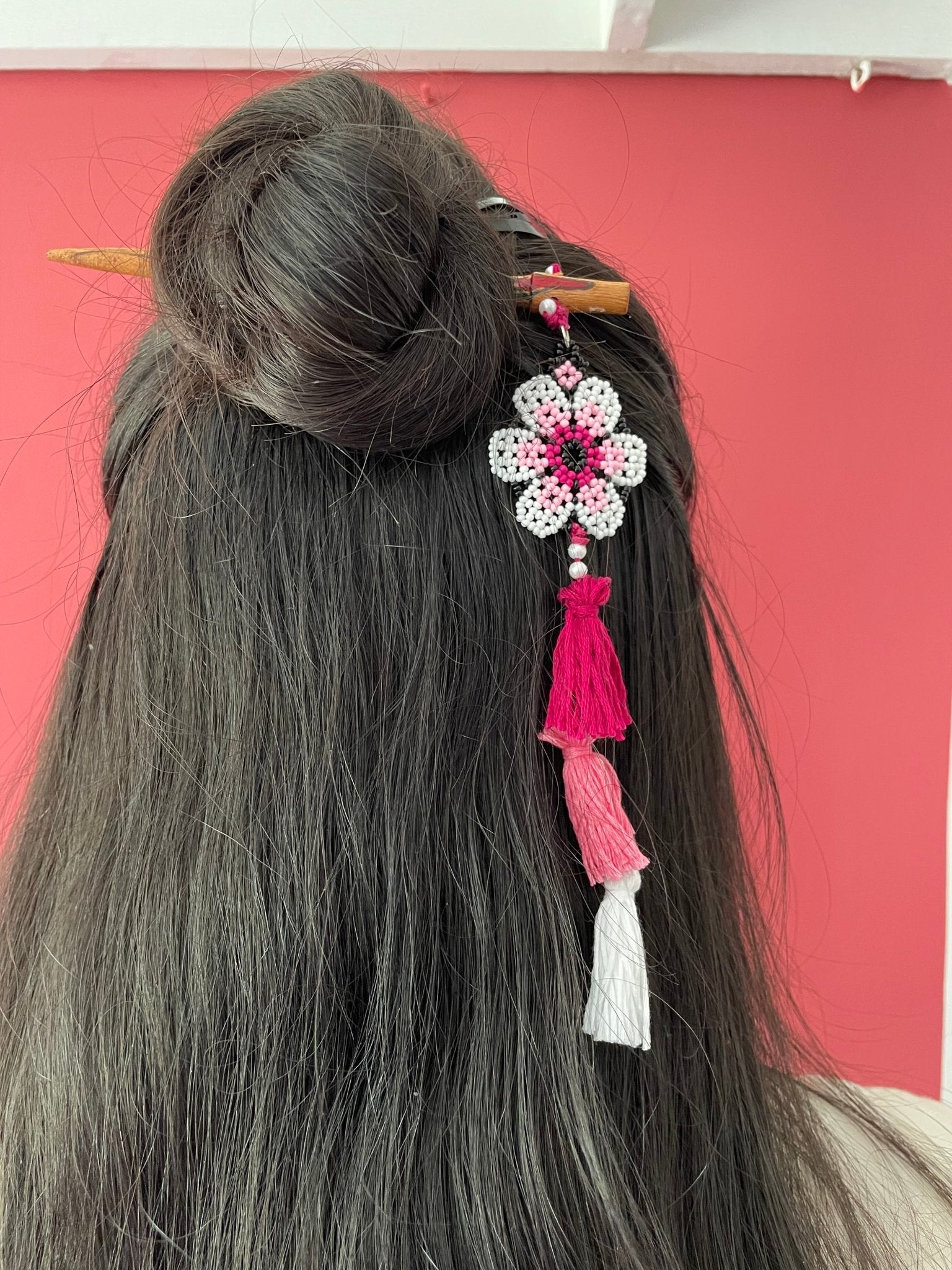 Combo of 2 beaded bun sticks - Kalakari