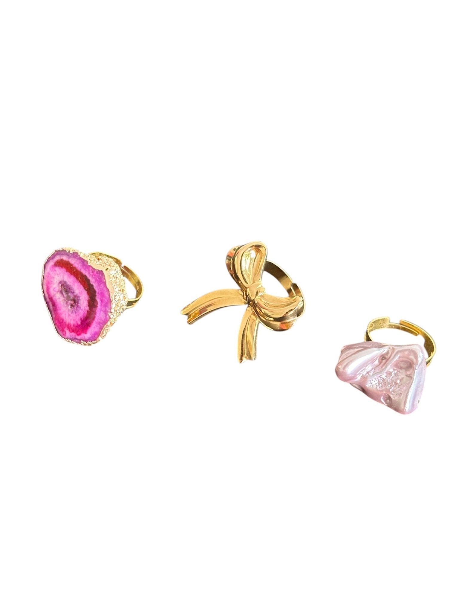 Combo of 3 statement rings - Kalakari