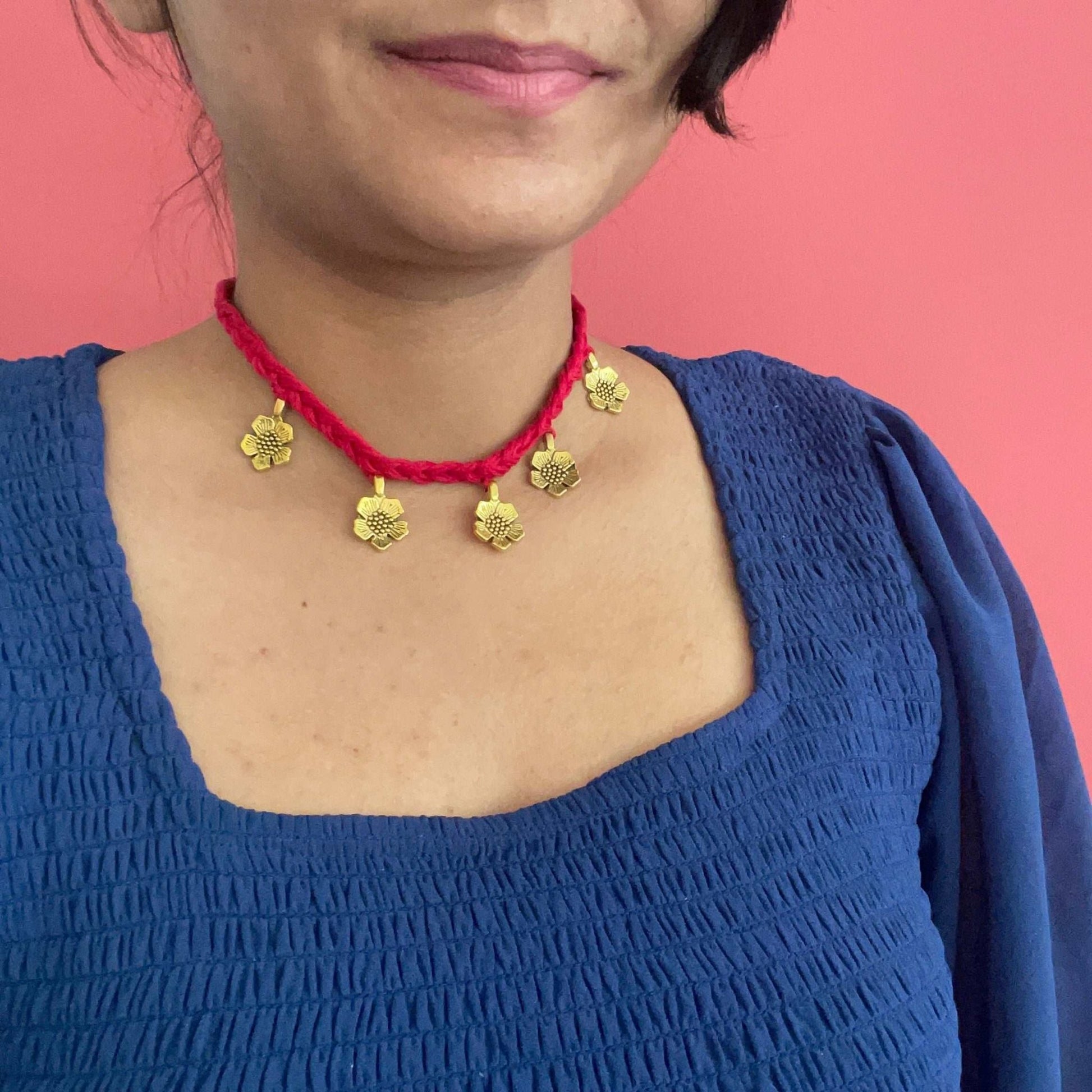 Dainty charm necklace - Kalakari
