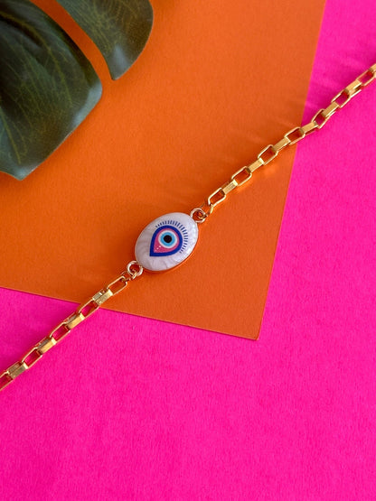 Evil eye anklet - Kalakari