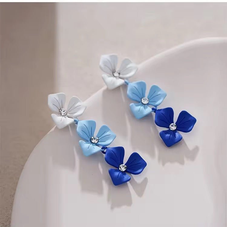Flora Belle – Cute Dainty Floral Danglers for Women - Kalakari