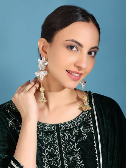 Floral aura danglers - Kalakari