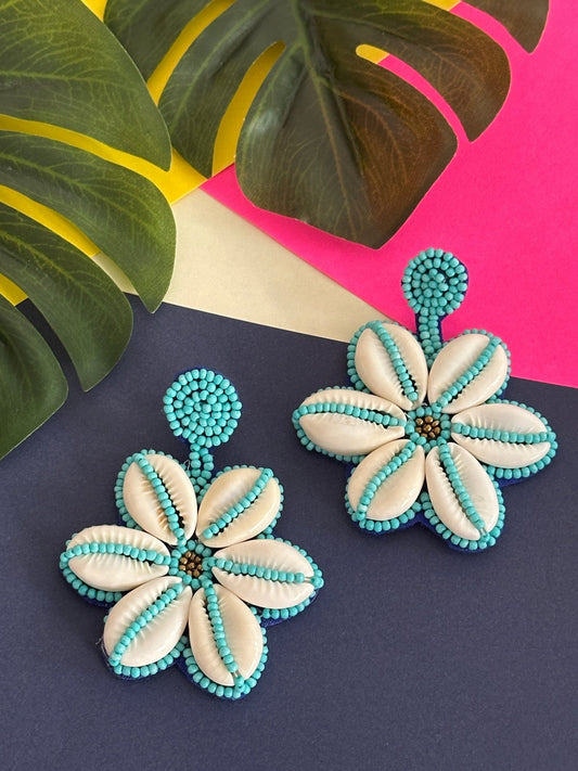Floral kodi earrings - Kalakari