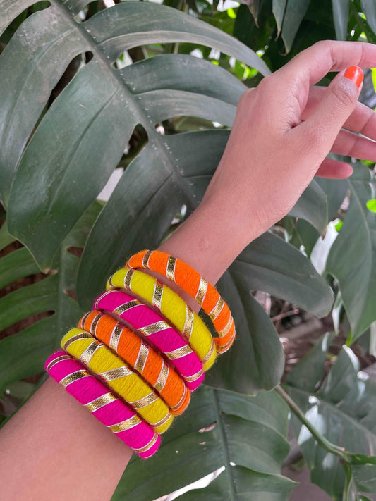 Gota patti bangle set - Kalakari
