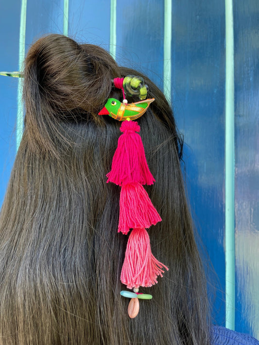 Green chidiya bun stick - Kalakari