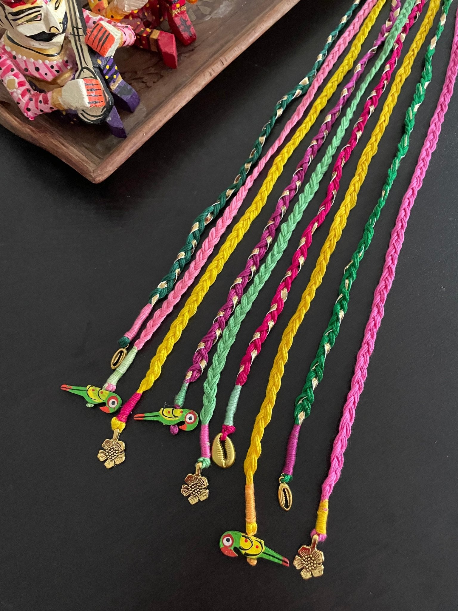 Gulmohar hairbraids - Kalakari
