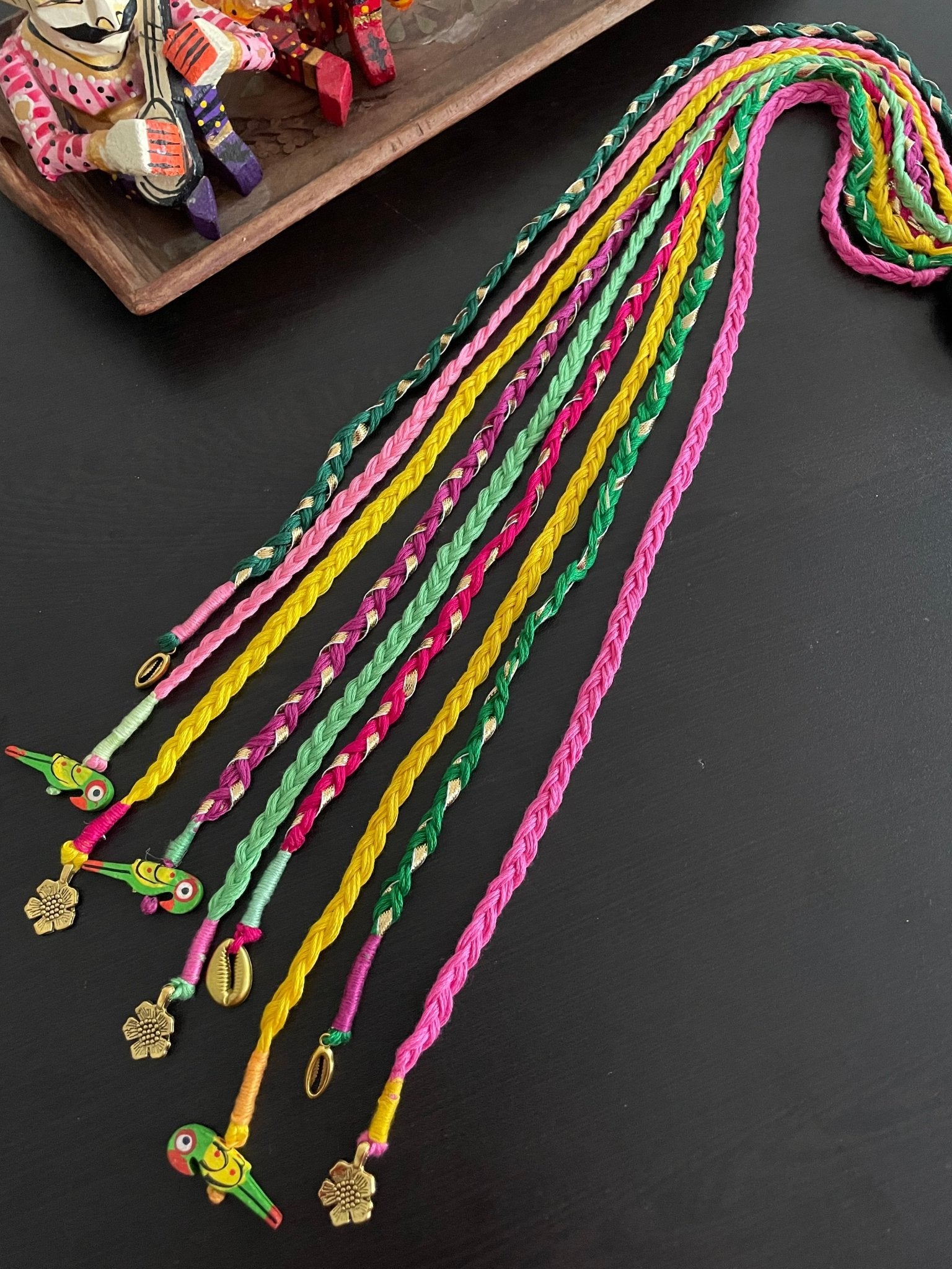 Gulmohar hairbraids - Kalakari