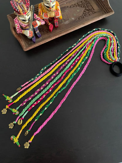 Gulmohar hairbraids - Kalakari