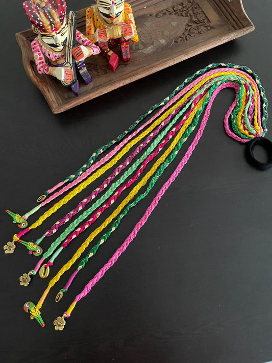 Gulmohar hairbraids - Kalakari
