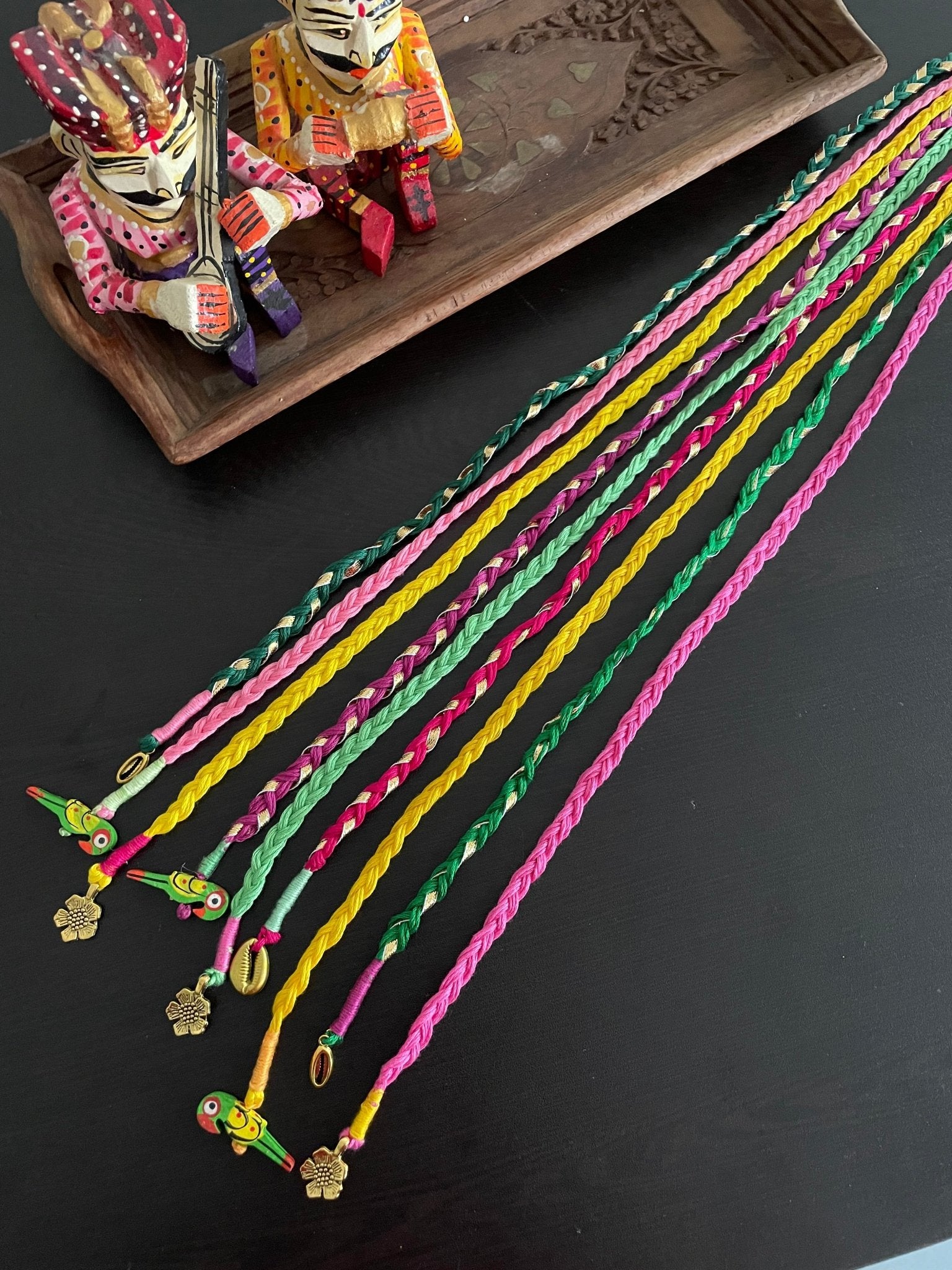 Gulmohar hairbraids - Kalakari