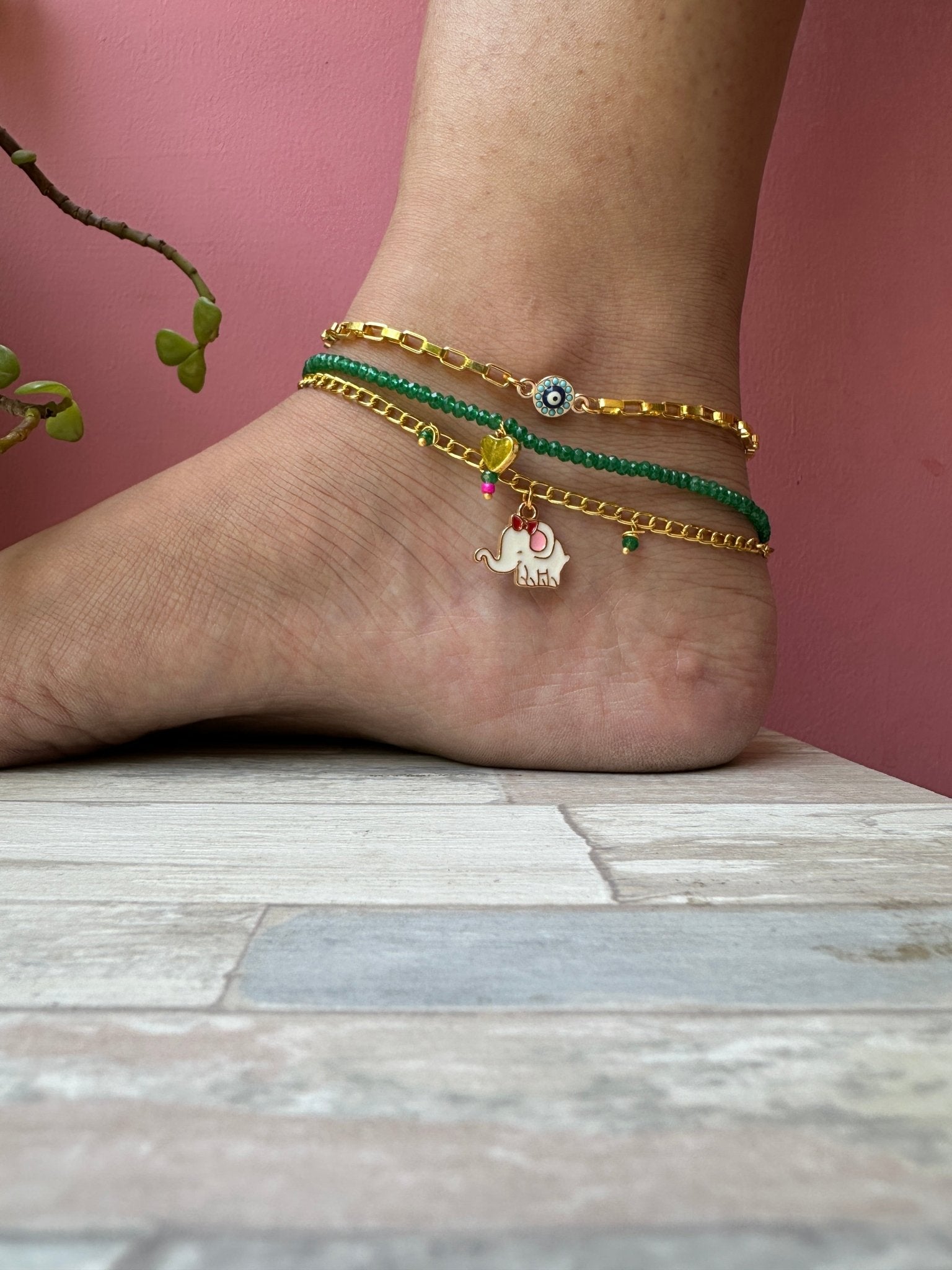 Hathi mere sathi anklet set - Kalakari