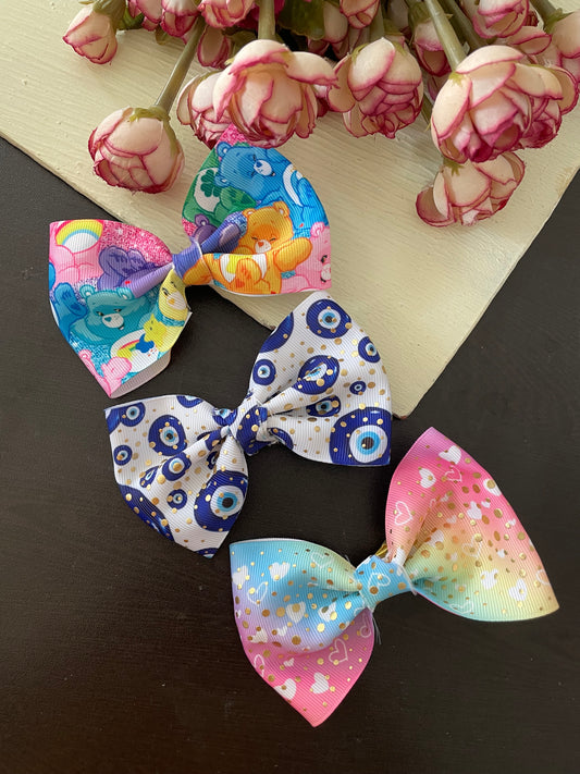 Set of 3 printed classic bows