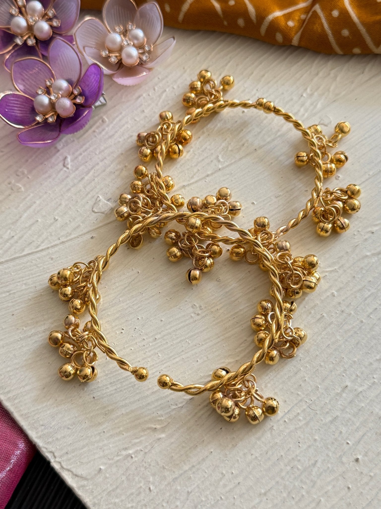 Kashmiri ghunghroo bangles ( set of 2 bangles) - Kalakari