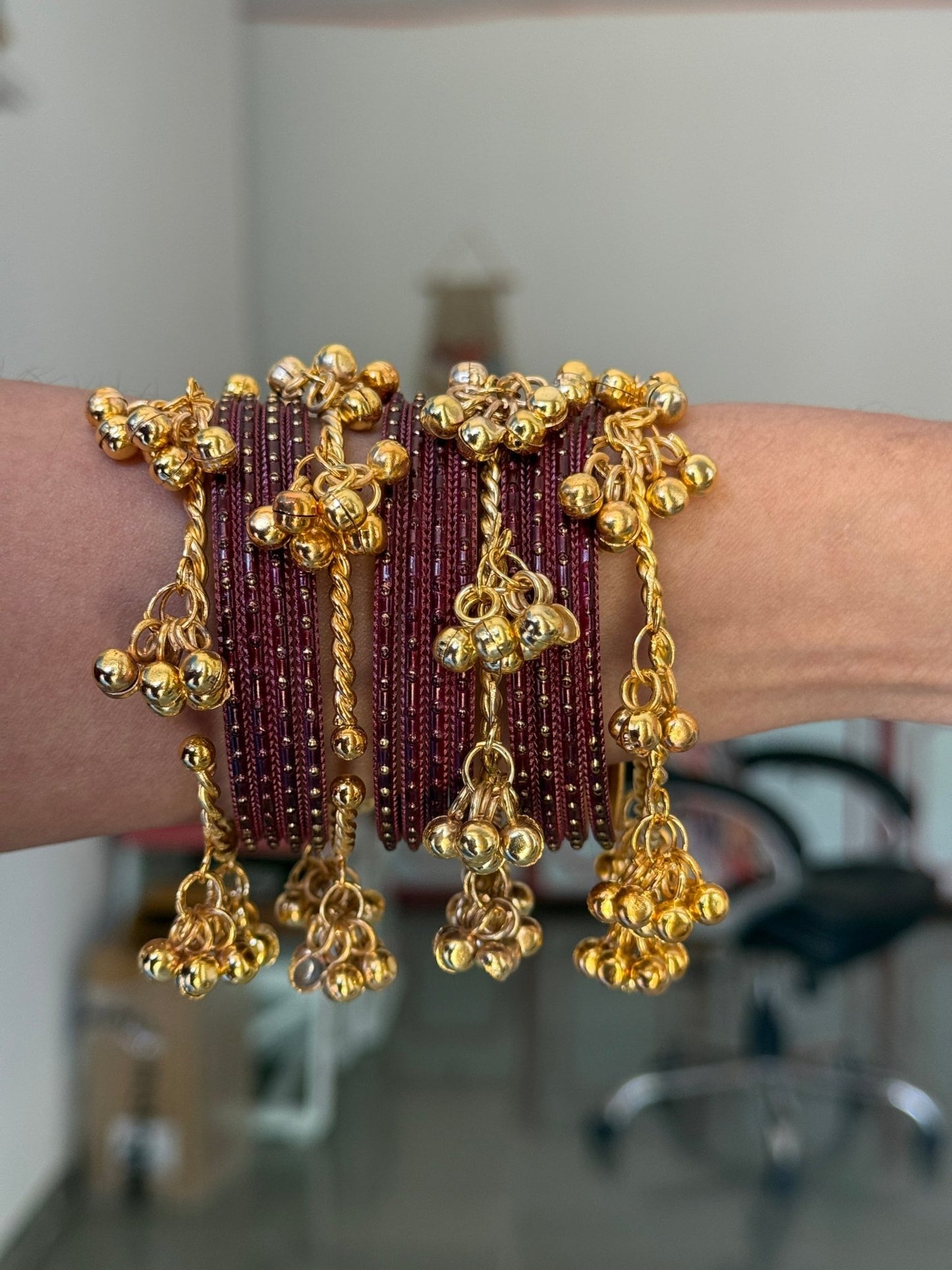 Kashmiri ghunghroo bangles ( set of 2 bangles) - Kalakari