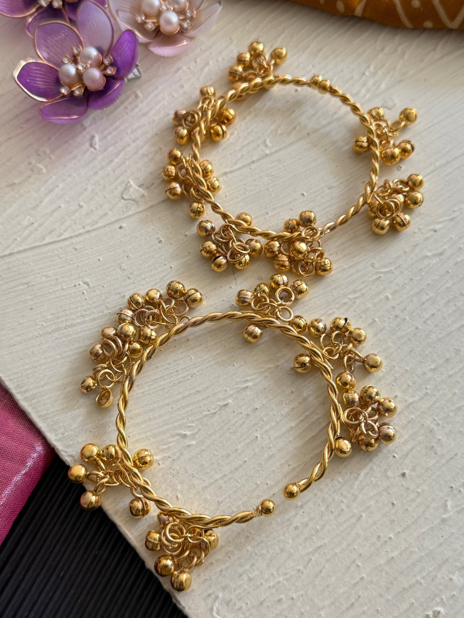 Kashmiri ghunghroo bangles ( set of 2 bangles) - Kalakari